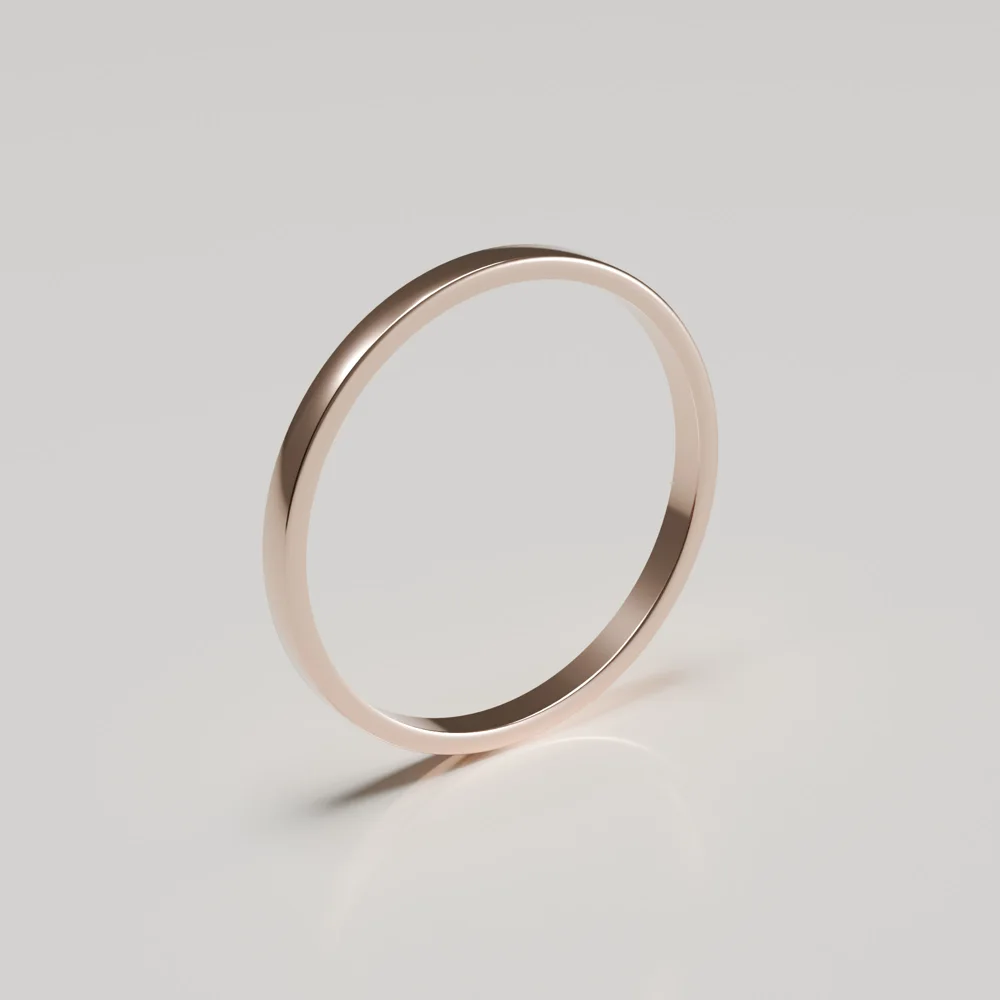 Flat Band — Rose Gold